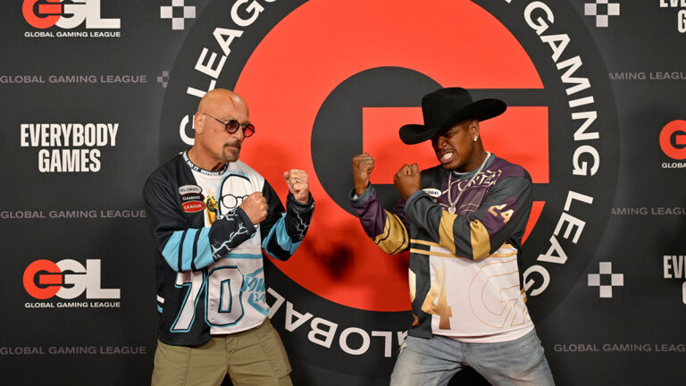 INGLEWOOD, CALIFORNIA - APRIL 09: (L-R) Howie Mandel and Ne-Yo attend Global Gaming League SZN ZRO Championship Match: Howie Mandel vs. NE-YO at WePlay Studios on April 09, 2026 in Inglewood, California. (Photo by John Sciulli/Getty Images for Global Gaming League)