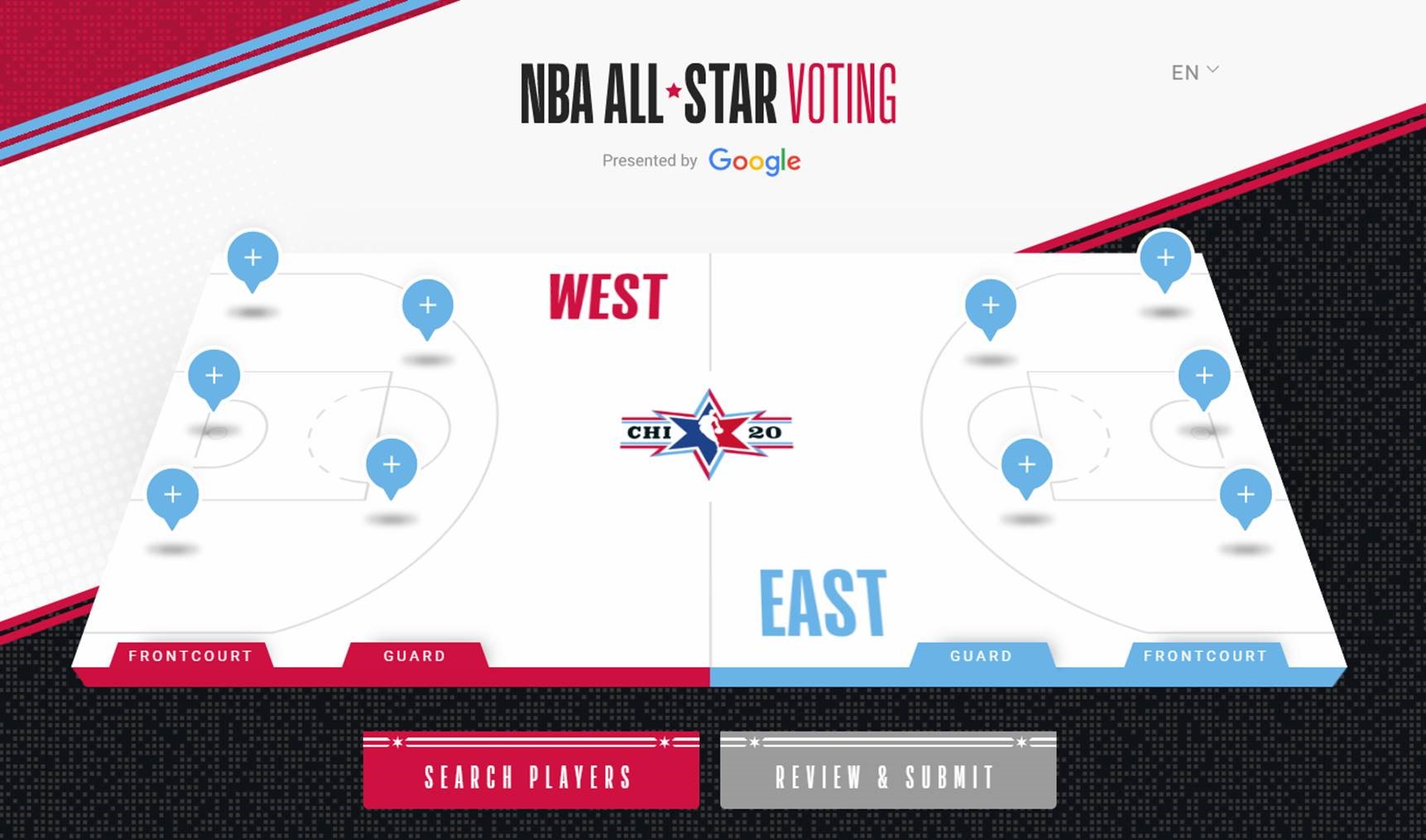 NBA All-Star Voting Presented by Google Tips Off Christmas Days