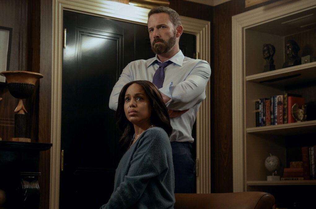 Ben Affleck and Kerry Washington star in Netflix's Animal. | Photo Credit: Warrick Page/Netflix