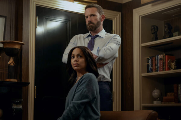Ben Affleck and Kerry Washington star in Netflix's Animal. | Photo Credit: Warrick Page/Netflix