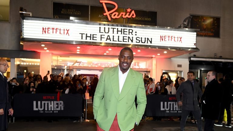 NEW YORK, NEW YORK - MARCH 08: Idris Elba attends the Luther: The Fallen Sun US Premiere at The Paris Theatre on March 08, 2023 in New York City. (Photo by Noam Galai/Getty Images for Netflix)