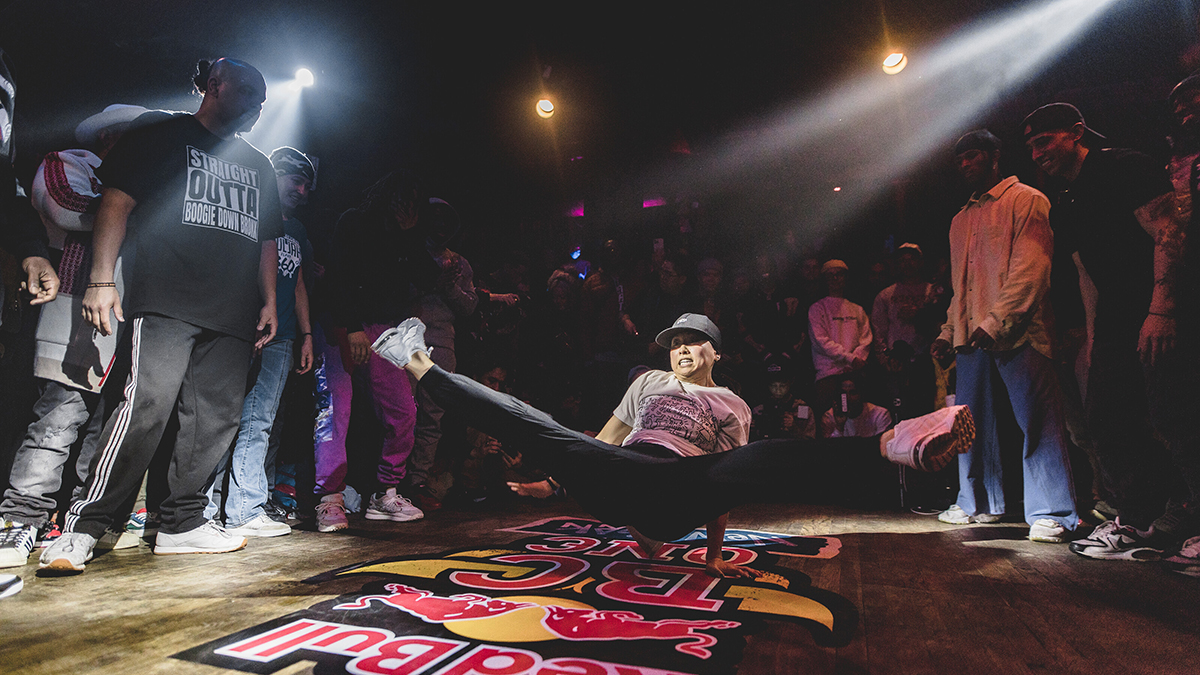 B-Girl Sunny performs at Red Bull BC One NYC Celebration in New York, USA on March 3, 2022