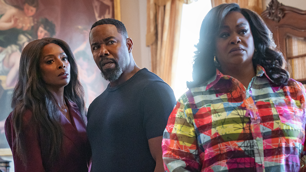 Why Did I Get Married Again? (L-R) Tasha Smith as Angela, Michael Jai White as Marcus and Jill Scott as Sheila in Why Did I Get Married Again? Cr. Chip Bergmann/Perry Well Films 2/NetflixWhy Did I Get Married Again? (L-R) Tasha Smith as Angela, Michael Jai White as Marcus and Jill Scott as Sheila in Why Did I Get Married Again? Cr. Chip Bergmann/Perry Well Films 2/Netflix